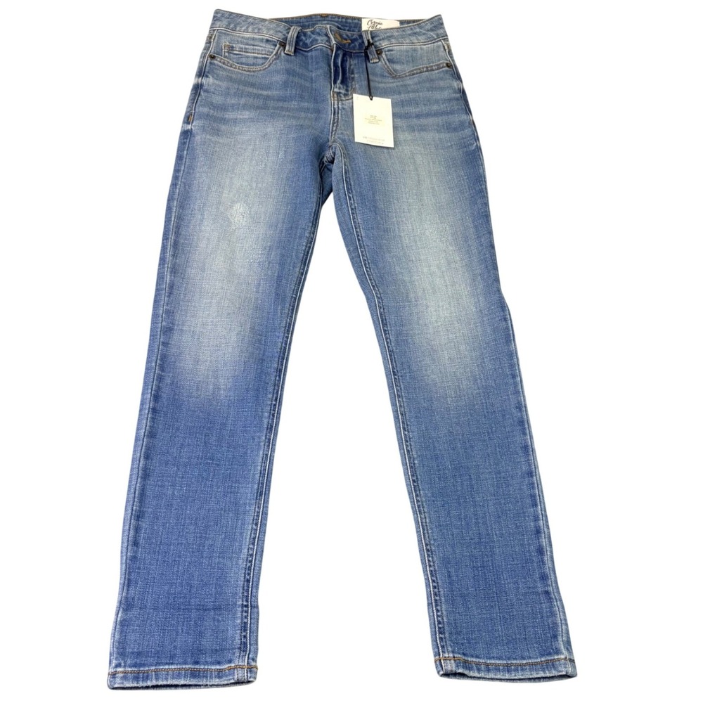 Cosmic Blue Love Womens‎ 26 Petite Blue Skinny Jeans Tainted Love Stretch NWT
